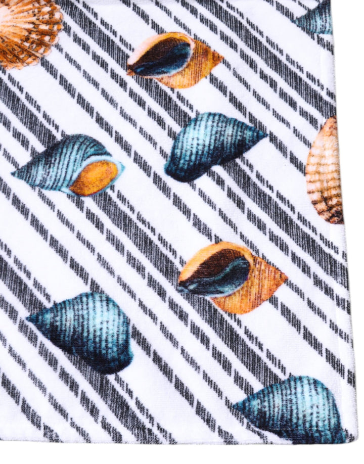 Dolce &amp; Gabbana Sample Sale Dolce &amp; Gabbana Multicolor Stripes Seashells Beach Towel - | Designer outlet