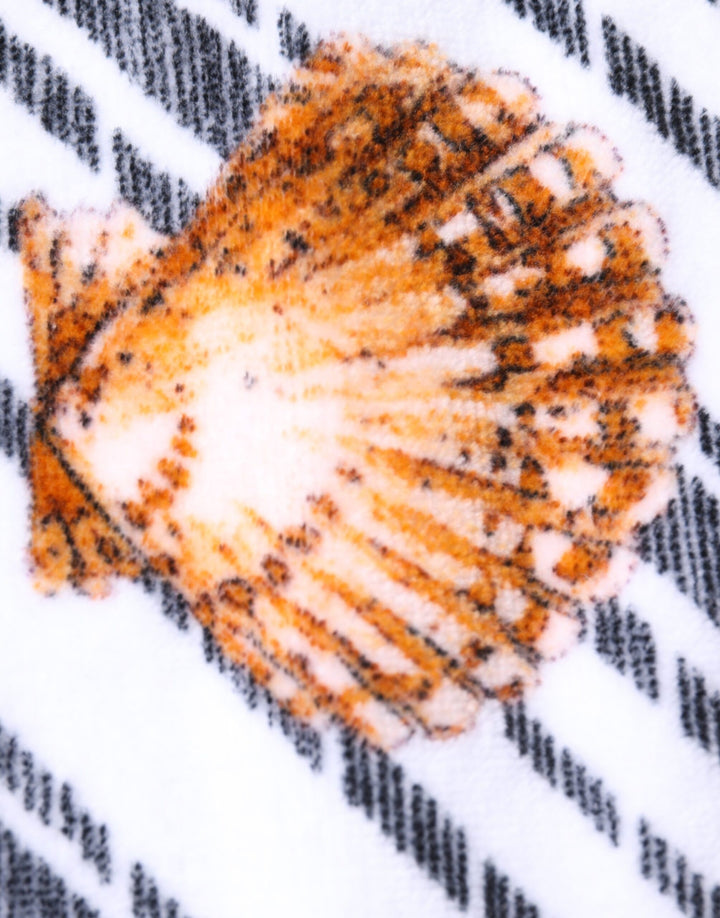 Dolce &amp; Gabbana Sample Sale Dolce &amp; Gabbana Multicolor Stripes Seashells Beach Towel - | Designer outlet