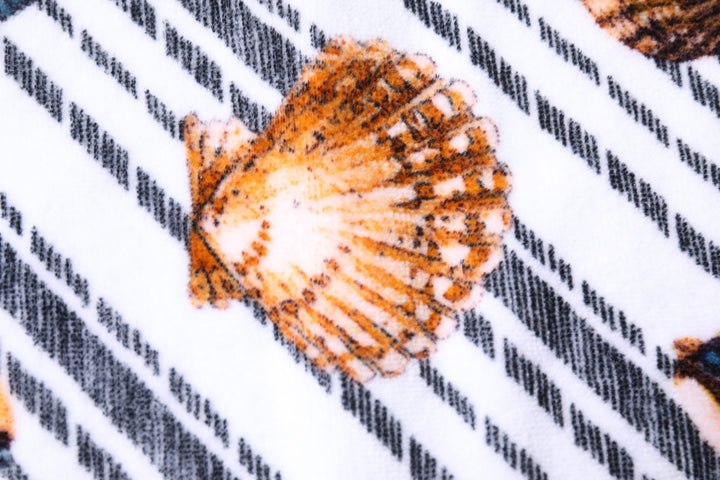 Dolce &amp; Gabbana Sample Sale Dolce &amp; Gabbana Multicolor Stripes Seashells Beach Towel - | Designer outlet
