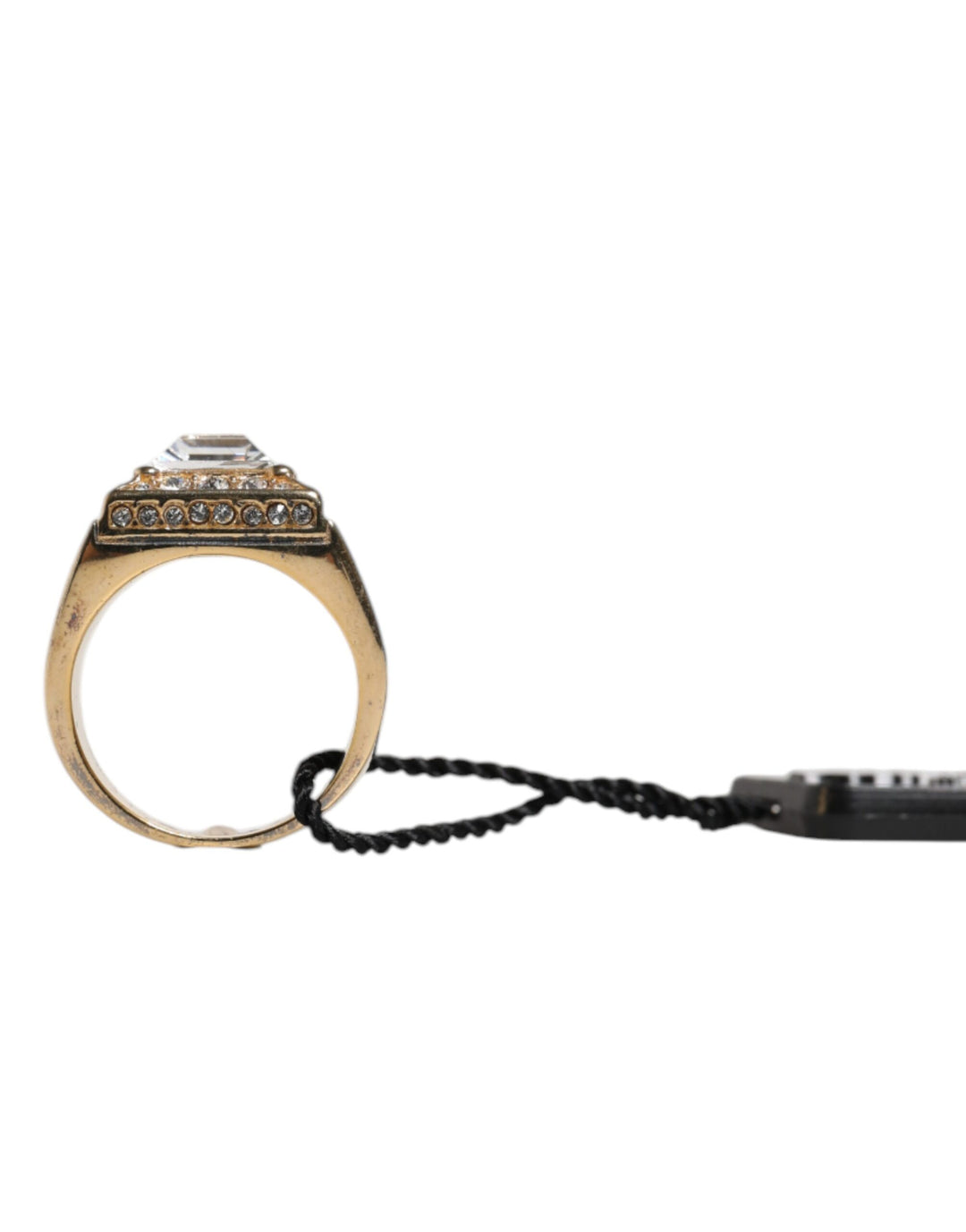 Dolce &amp; Gabbana Sample Sale Dolce &amp; Gabbana Gold Tone Sterling Silver 925 Crystals Ring - | Designer outlet