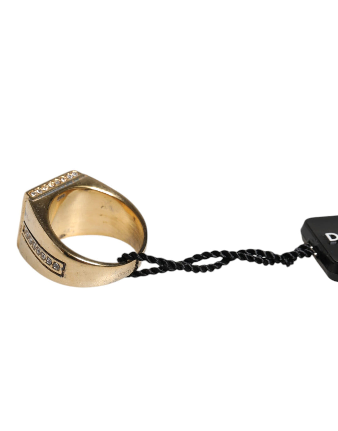 Dolce &amp; Gabbana Sample Sale Dolce &amp; Gabbana Gold Tone Sterling Silver 925 Crystals Ring - | Designer outlet