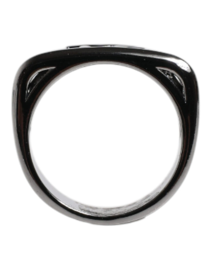 Dolce &amp; Gabbana Sample Sale Dolce &amp; Gabbana Silver Tone Brass Anello DG Logo Ring - | Designer outlet