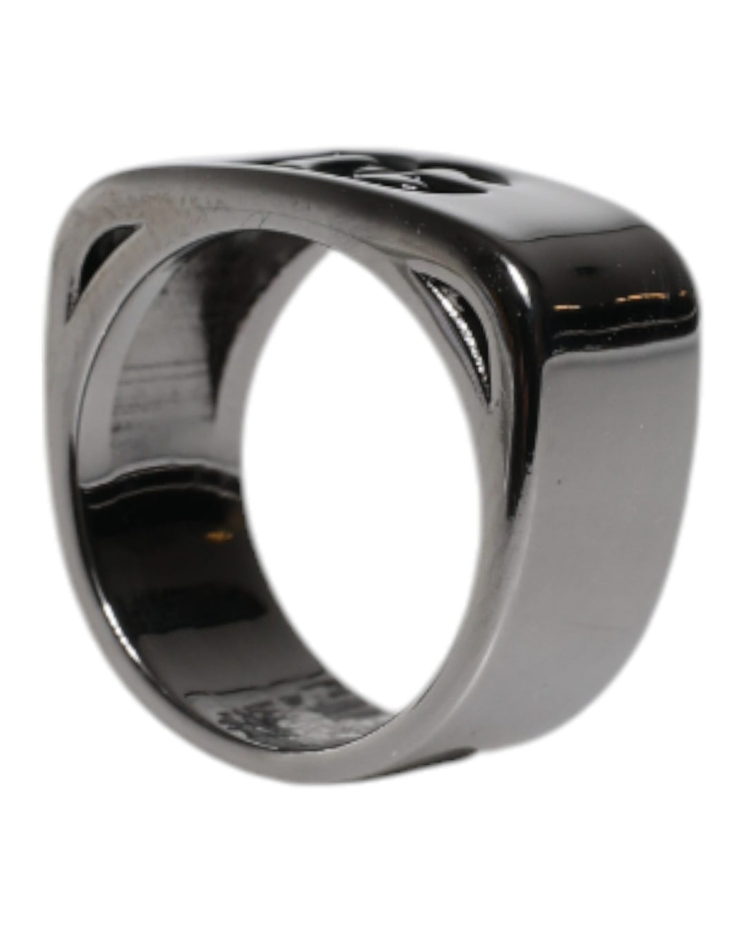 Dolce &amp; Gabbana Sample Sale Dolce &amp; Gabbana Silver Tone Brass Anello DG Logo Ring - | Designer outlet