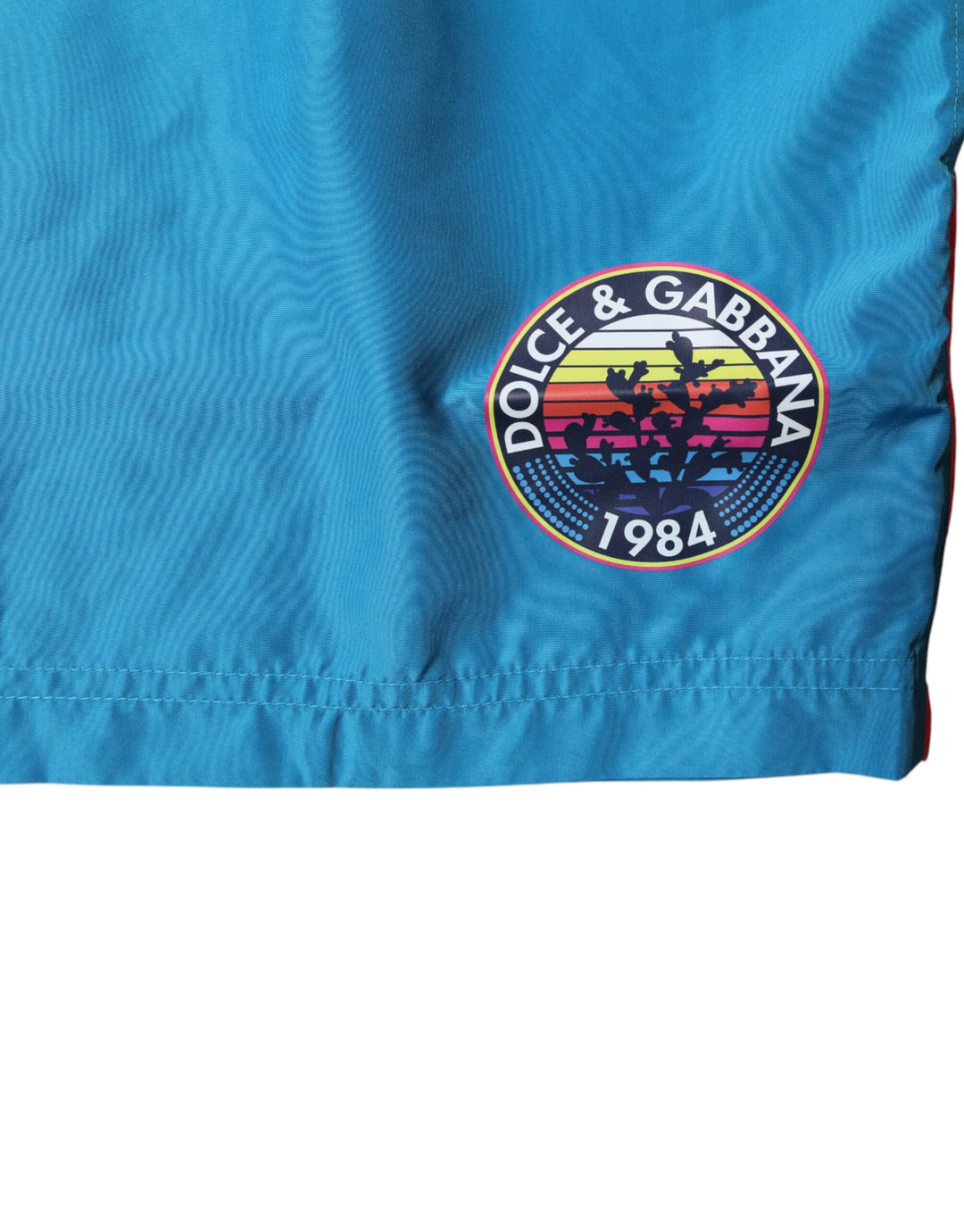 Dolce &amp; Gabbana Sample Sale Dolce &amp; Gabbana Turquoise Logo Beachwear Shorts 2Pc Swimwear - | Designer outlet