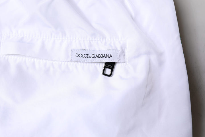 Dolce &amp; Gabbana Sample Sale Dolce &amp; Gabbana White Stripes Beachwear Shorts 2 Pc Swimwear - | Designer outlet