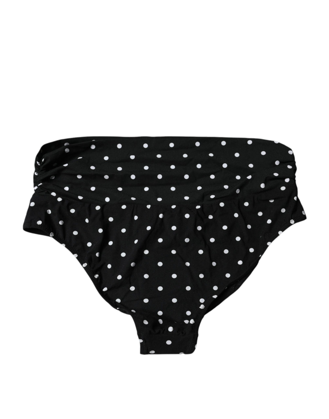 Dolce & Gabbana Black Polka Dot Swimsuit Bikini Bottom Swimwear