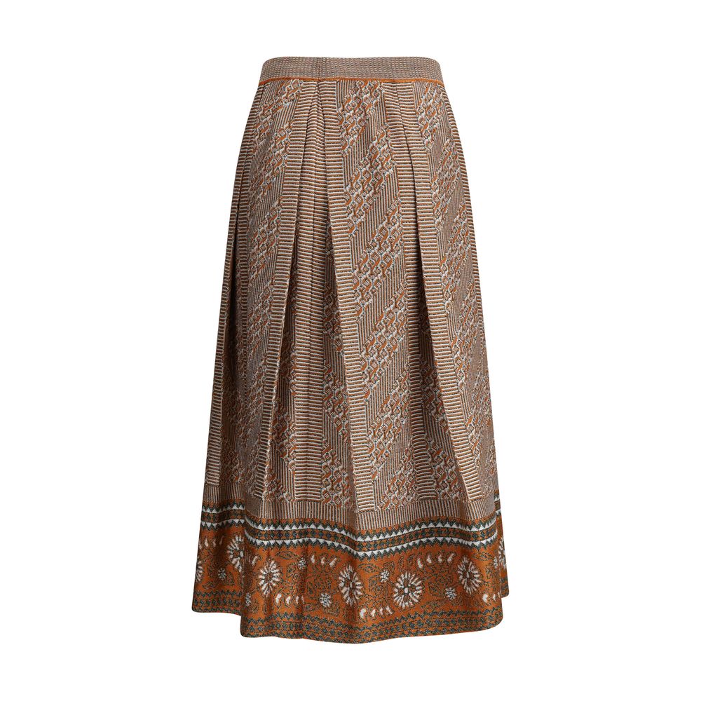 Valentino Knit lurex midi Skirt