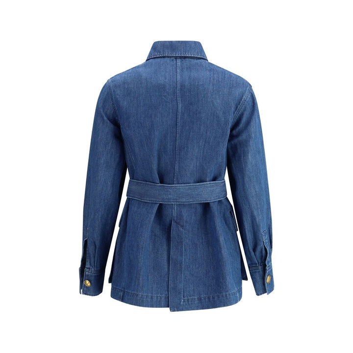 Valentino Belted Denim Jacket