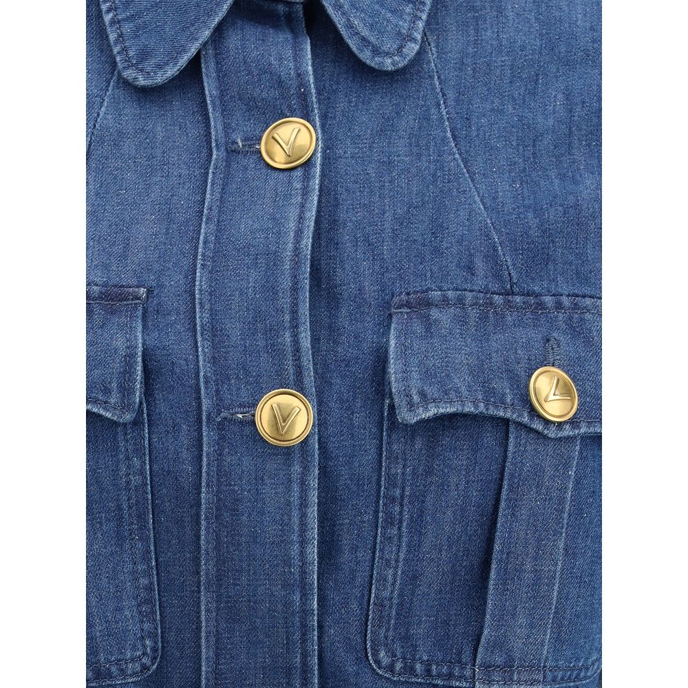 Valentino Belted Denim Jacket