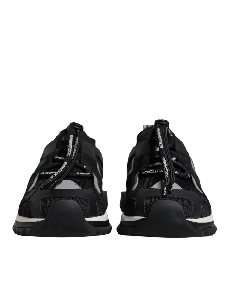 Dolce & Gabbana Black Mesh Sorrento Trekking Sneakers Shoes by Dolce & Gabbana outlet now on sale