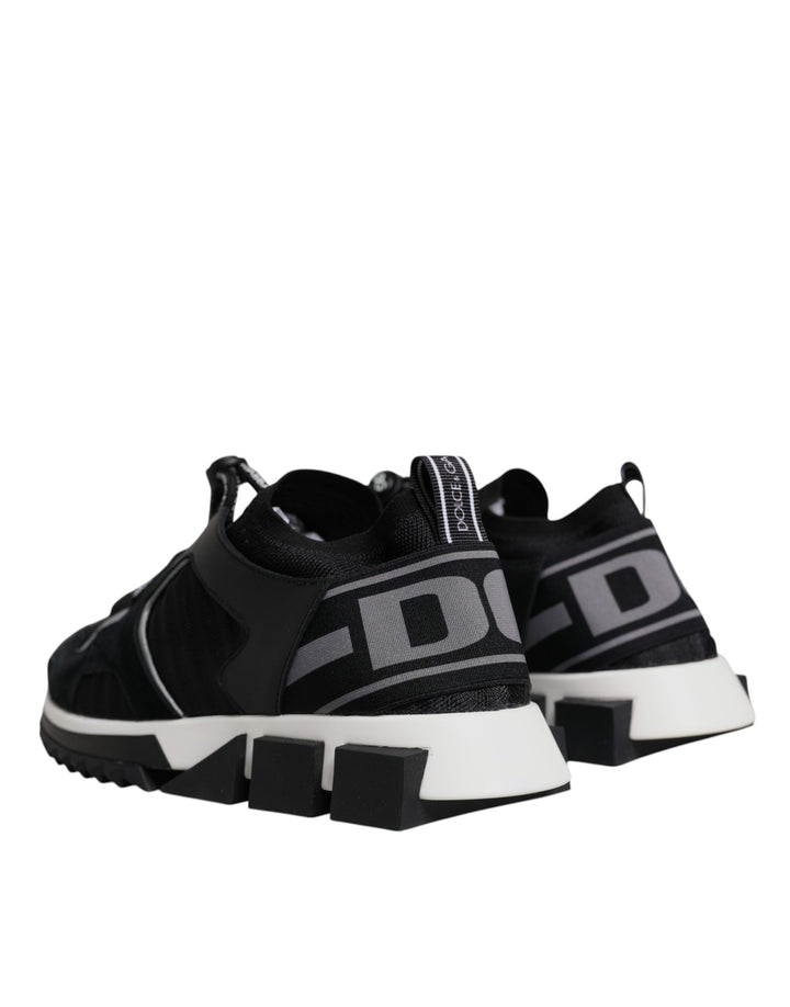 Dolce & Gabbana Black Mesh Sorrento Trekking Sneakers Shoes by Dolce & Gabbana outlet now on sale