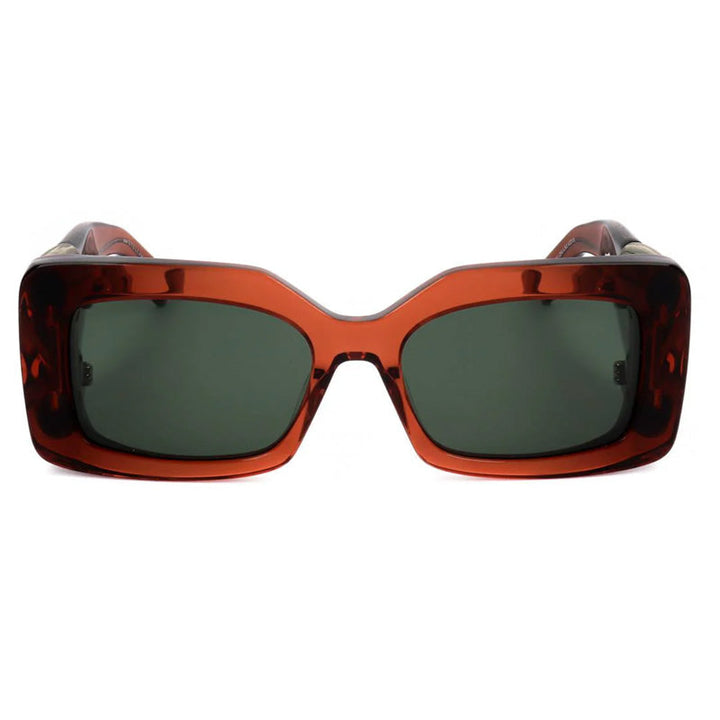Stella McCartney Sunglasses Square Full Rim, Tranparent Burgundy Frame and Brown Lens SC40046I66E