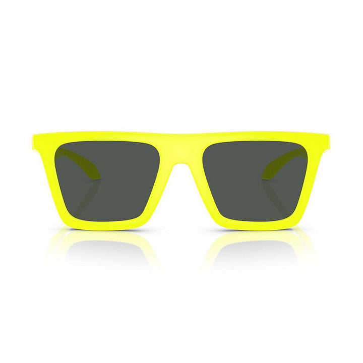 Versace Square Full Rim, with a Tropical Full Yellow frame and Dark Grey lens.