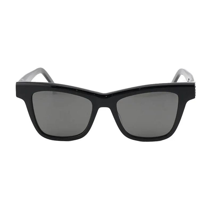 Saint Laurent Sunglasses Square Full Rim, Black Frame And Grey Polarized Lens