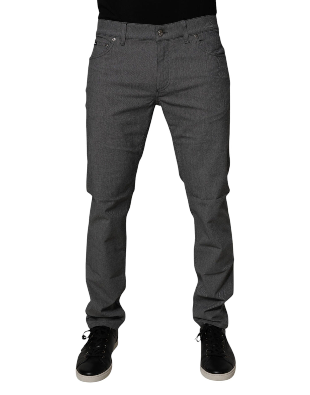 Dolce &amp; Gabbana Sample Sale Dolce &amp; Gabbana Gray Cotton Stretch Skinny Denim Jeans - | Designer outlet