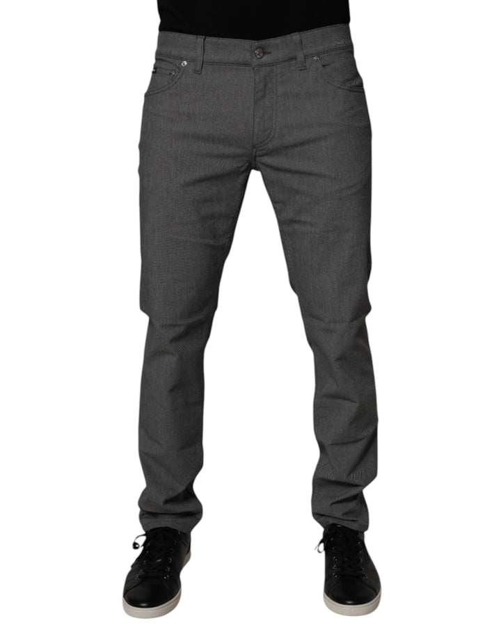 Dolce &amp; Gabbana Sample Sale Dolce &amp; Gabbana Gray Cotton Stretch Skinny Denim Jeans - | Designer outlet