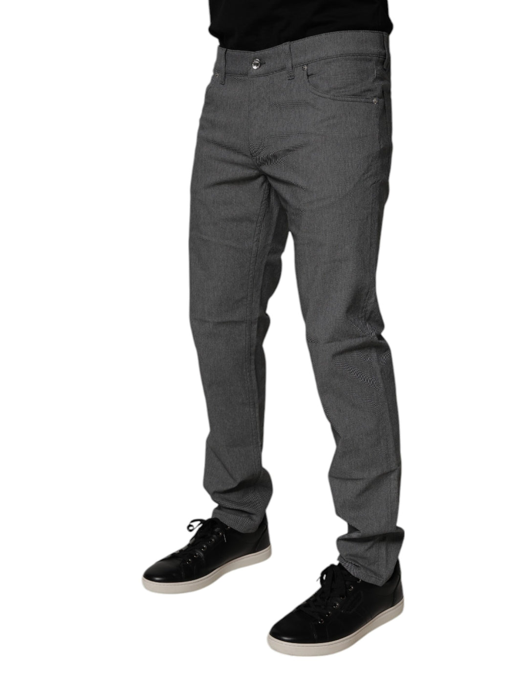 Dolce &amp; Gabbana Sample Sale Dolce &amp; Gabbana Gray Cotton Stretch Skinny Denim Jeans - | Designer outlet