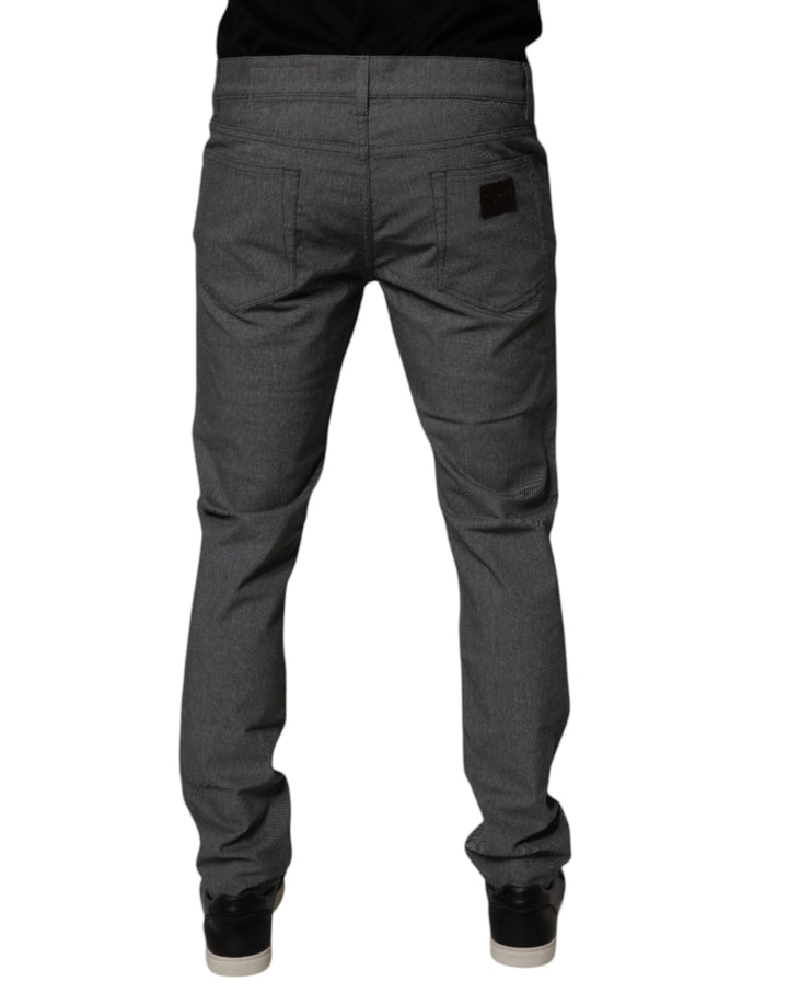 Dolce &amp; Gabbana Sample Sale Dolce &amp; Gabbana Gray Cotton Stretch Skinny Denim Jeans - | Designer outlet