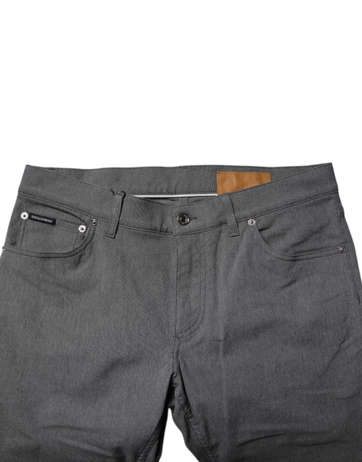 Dolce &amp; Gabbana Sample Sale Dolce &amp; Gabbana Gray Cotton Stretch Skinny Denim Jeans - | Designer outlet