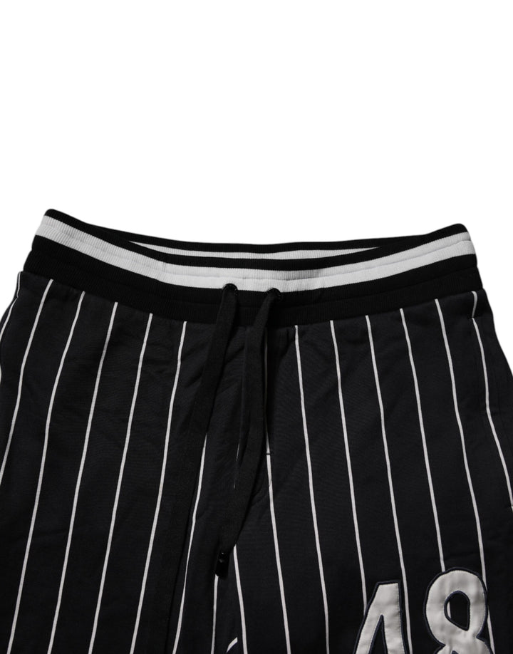 Dolce &amp; Gabbana Sample Sale Dolce &amp; Gabbana Black White Stripes Jogger Sweatpants Pants - | Designer outlet