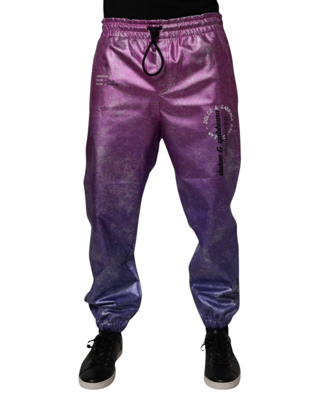 Dolce &amp; Gabbana Sample Sale Dolce &amp; Gabbana Pink Purple Two Tone Jogger Sweatpants Pants - | Designer outlet