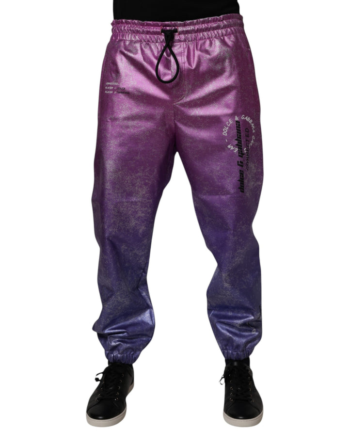 Dolce &amp; Gabbana Sample Sale Dolce &amp; Gabbana Pink Purple Two Tone Jogger Sweatpants Pants - | Designer outlet
