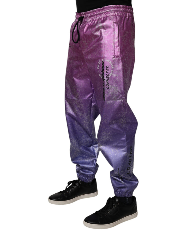 Dolce &amp; Gabbana Sample Sale Dolce &amp; Gabbana Pink Purple Two Tone Jogger Sweatpants Pants - | Designer outlet