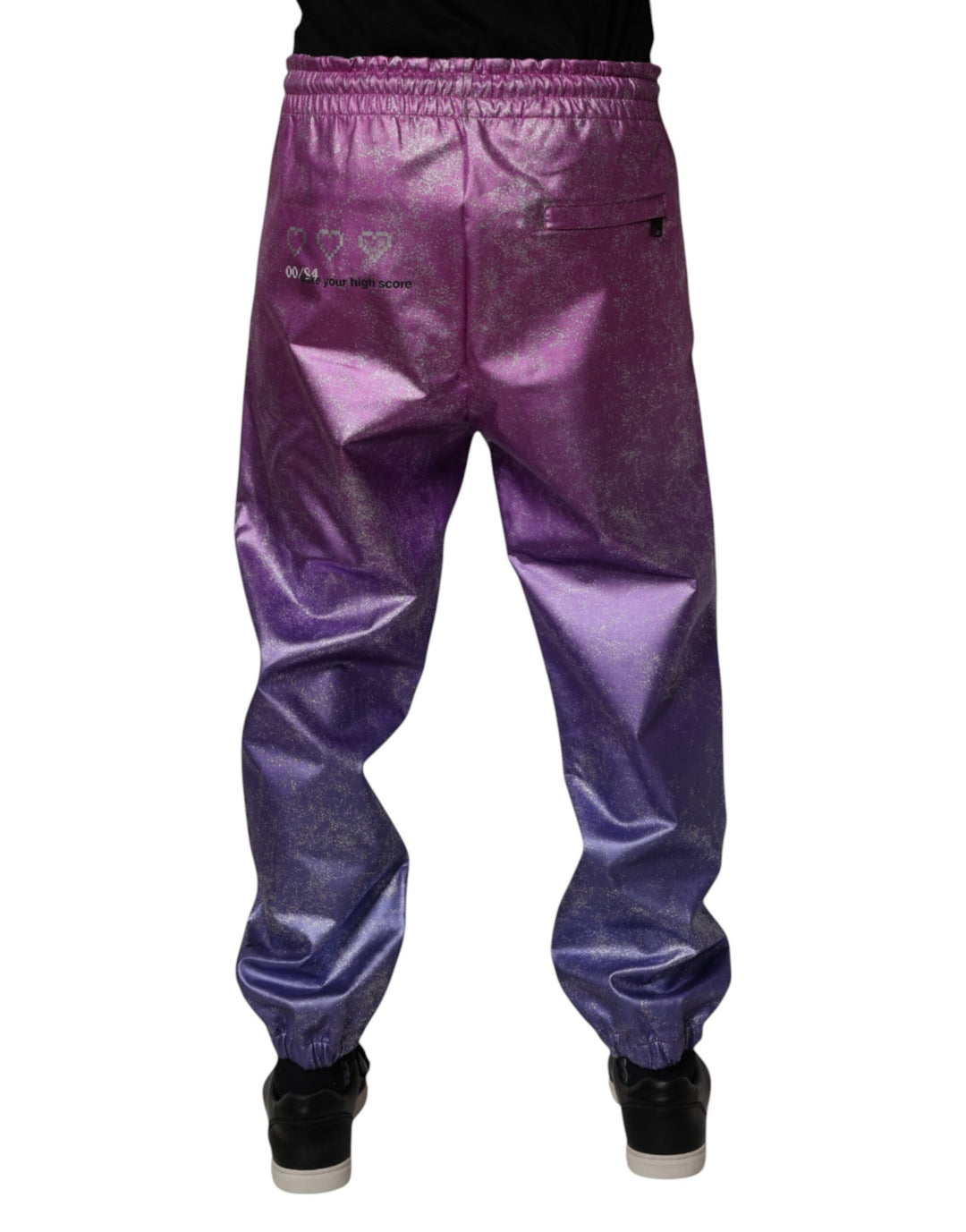 Dolce &amp; Gabbana Sample Sale Dolce &amp; Gabbana Pink Purple Two Tone Jogger Sweatpants Pants - | Designer outlet
