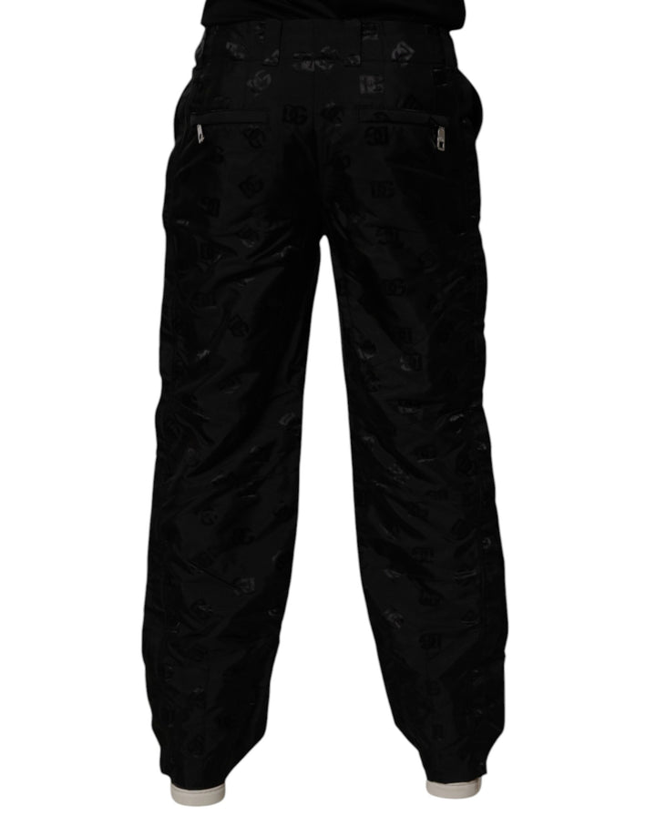Dolce &amp; Gabbana Sample Sale Dolce &amp; Gabbana Black Logo Monogram Straight Pants - | Designer outlet