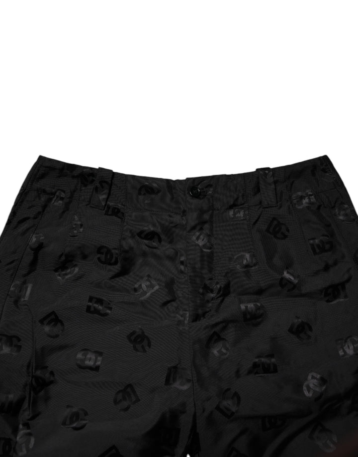 Dolce &amp; Gabbana Sample Sale Dolce &amp; Gabbana Black Logo Monogram Straight Pants - | Designer outlet
