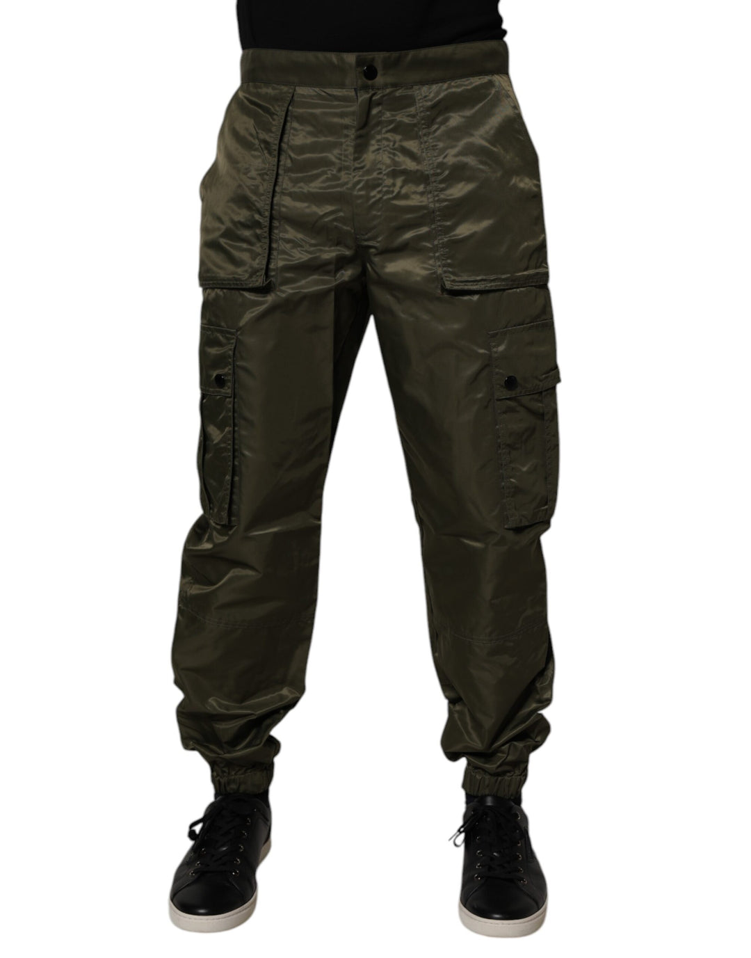 Dolce &amp; Gabbana Sample Sale Dolce &amp; Gabbana Dark Green Nylon Cargo Pants - | Designer outlet