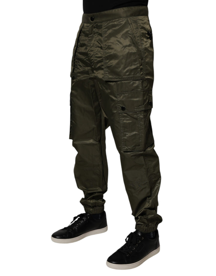 Dolce &amp; Gabbana Sample Sale Dolce &amp; Gabbana Dark Green Nylon Cargo Pants - | Designer outlet