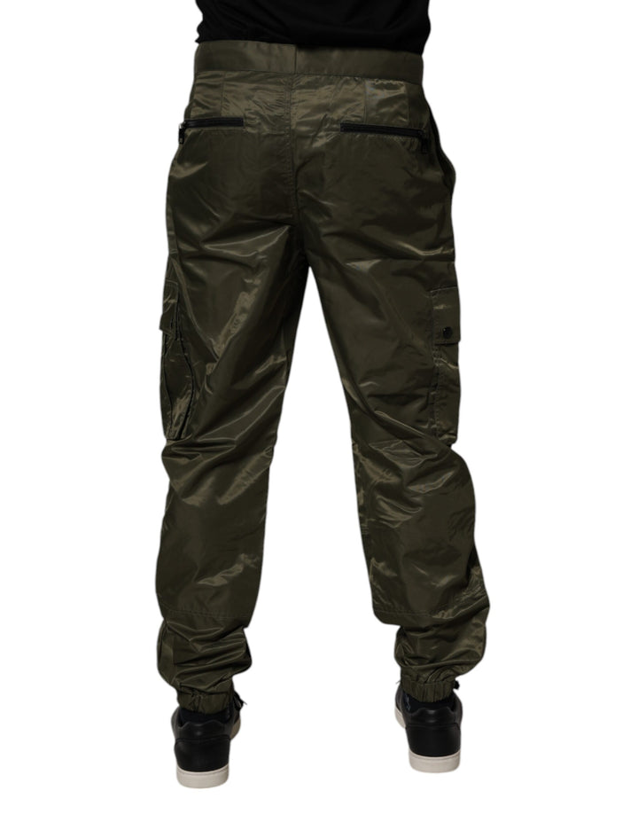 Dolce &amp; Gabbana Sample Sale Dolce &amp; Gabbana Dark Green Nylon Cargo Pants - | Designer outlet