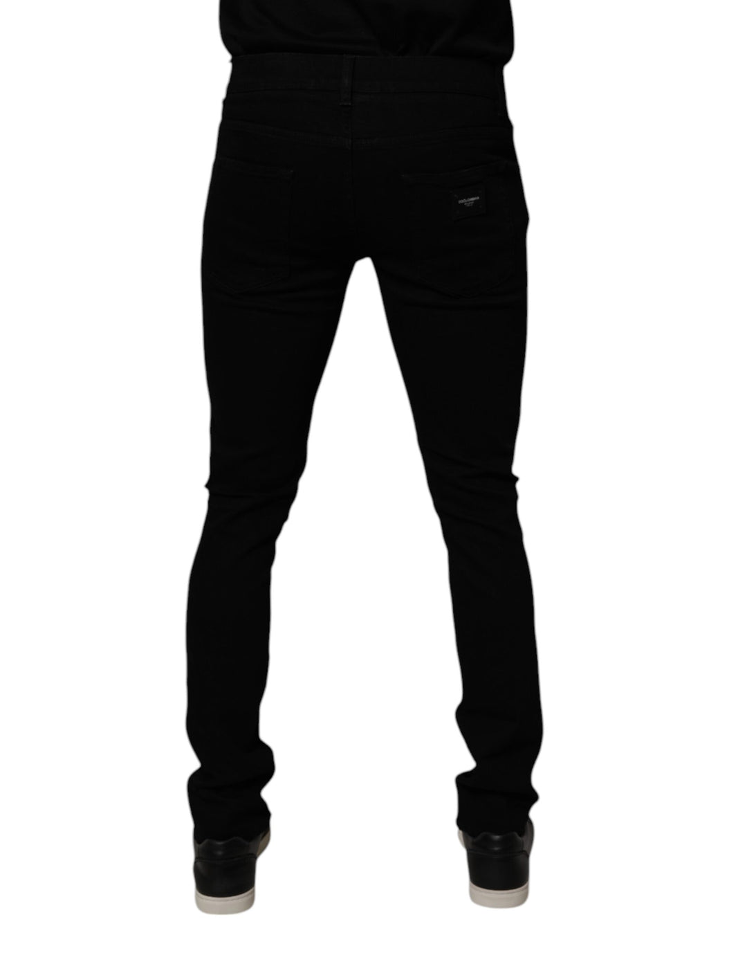 Dolce &amp; Gabbana Sample Sale Dolce &amp; Gabbana Black Cotton Stretch Skinny Men Denim Jeans - | Designer outlet