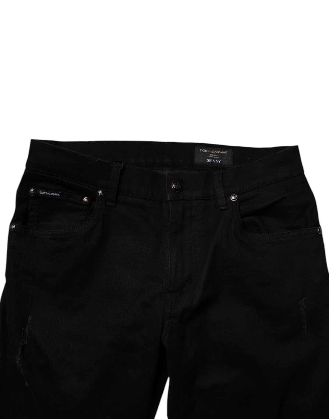Dolce &amp; Gabbana Sample Sale Dolce &amp; Gabbana Black Cotton Stretch Skinny Men Denim Jeans - | Designer outlet