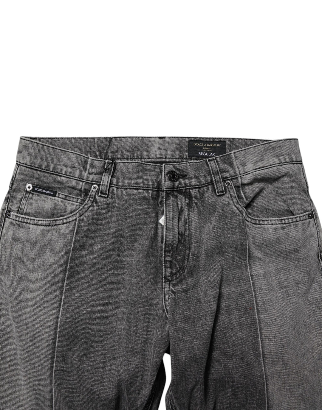 Dolce &amp; Gabbana Sample Sale Dolce &amp; Gabbana Two Tone Gray Cotton Denim Jeans - | Designer outlet