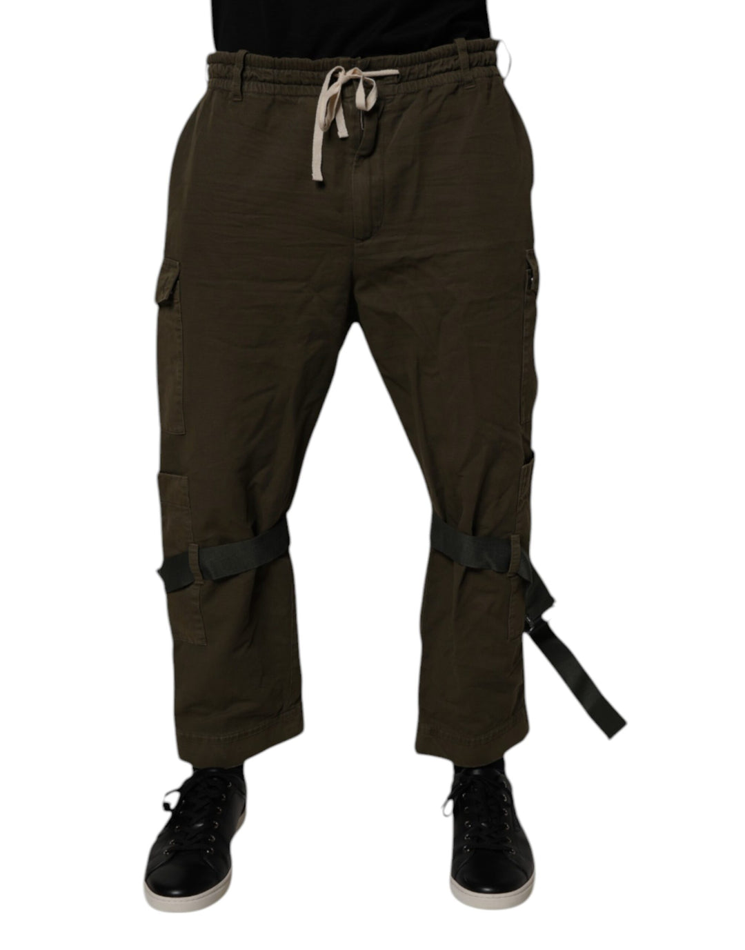 Dolce &amp; Gabbana Brown Cotton Stretch Cargo Pants by Dolce &amp; Gabbana outlet now on sale