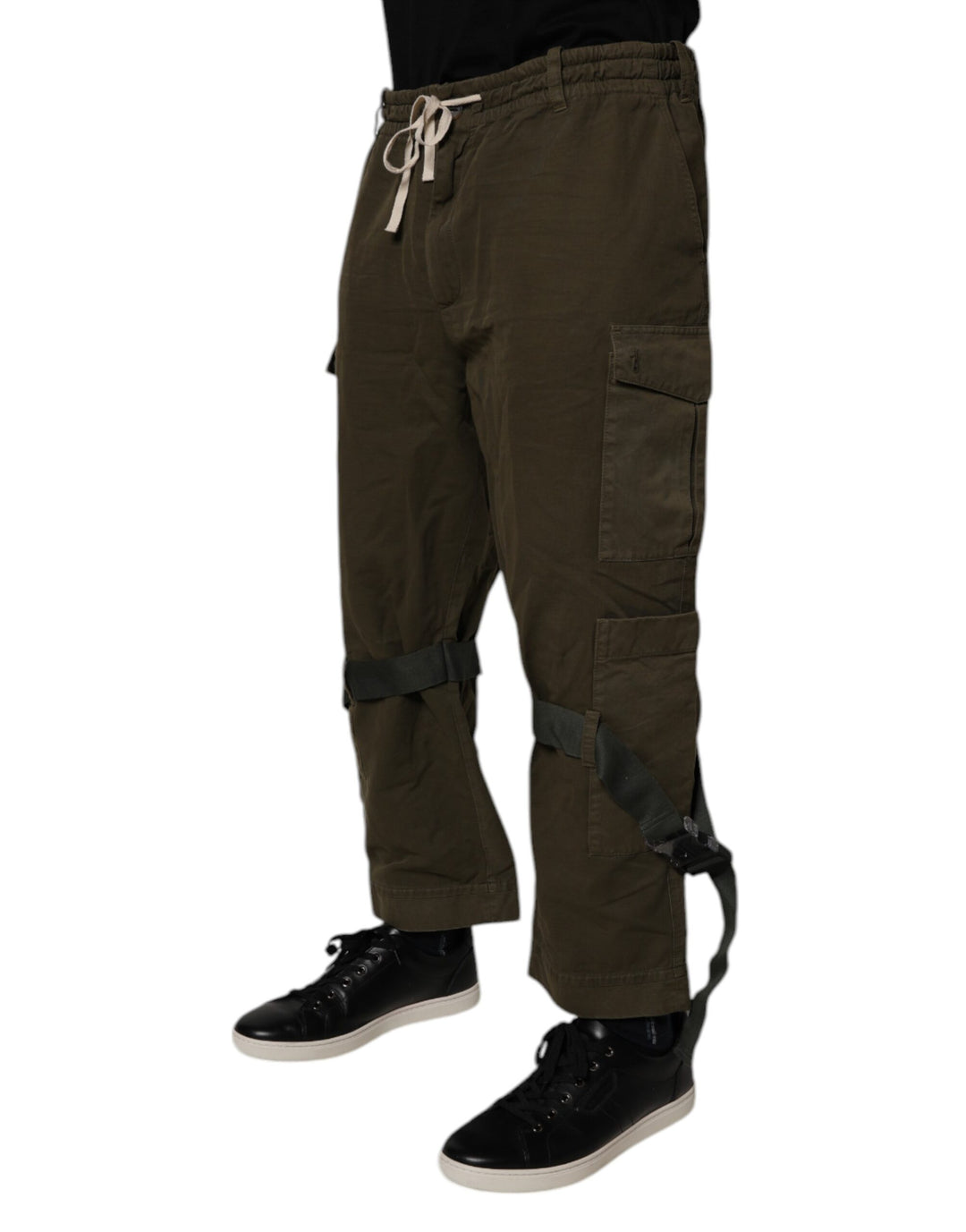 Dolce &amp; Gabbana Brown Cotton Stretch Cargo Pants by Dolce &amp; Gabbana outlet now on sale