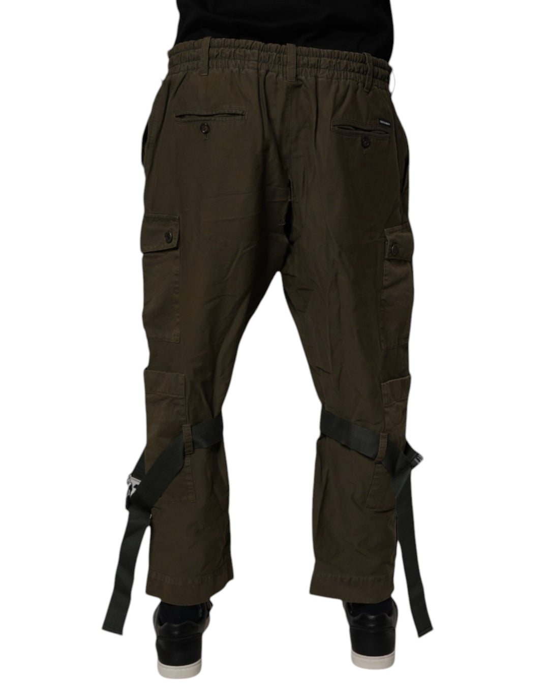 Dolce &amp; Gabbana Brown Cotton Stretch Cargo Pants by Dolce &amp; Gabbana outlet now on sale