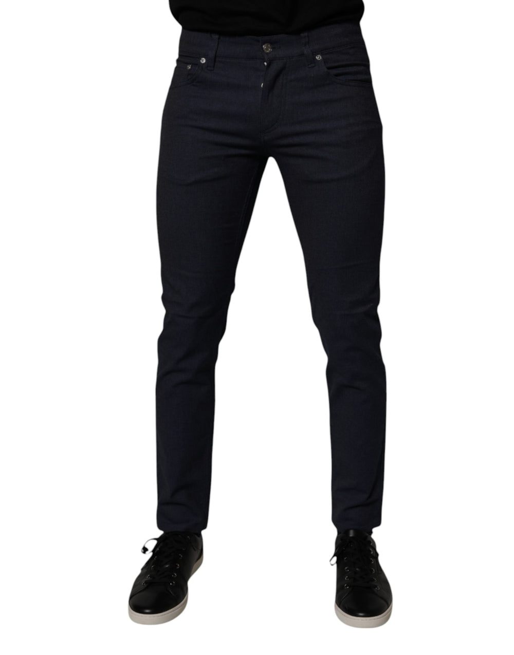 Dolce & Gabbana Sample Sale Dolce & Gabbana Dark Blue Cotton Stretch Skinny Denim Jeans - | Designer outlet