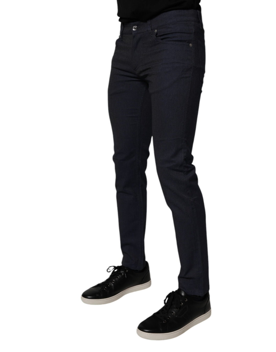 Dolce &amp; Gabbana Sample Sale Dolce &amp; Gabbana Dark Blue Cotton Stretch Skinny Denim Jeans - | Designer outlet