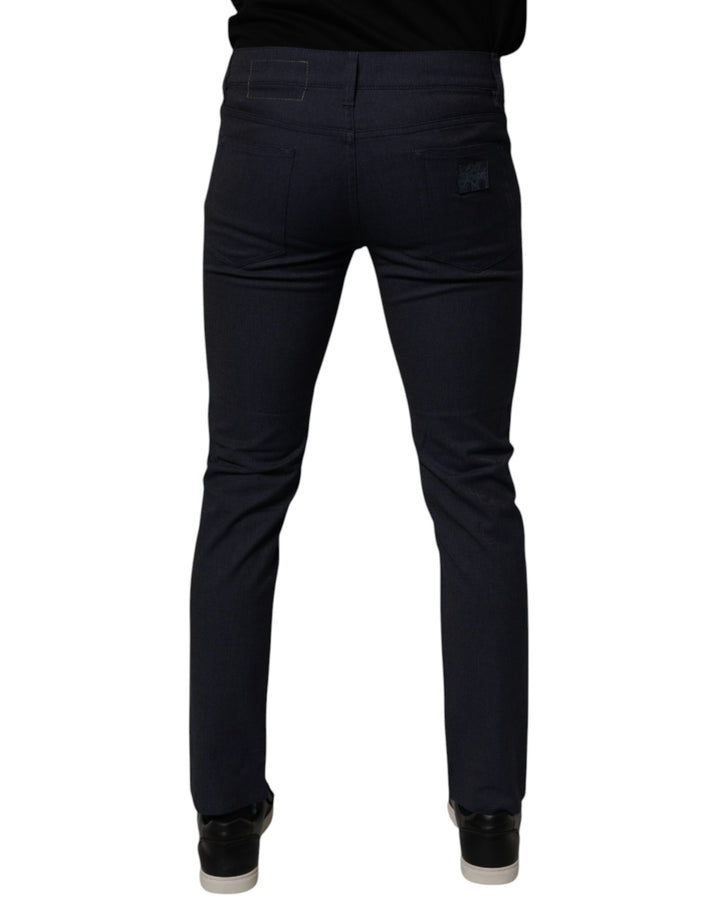 Dolce &amp; Gabbana Sample Sale Dolce &amp; Gabbana Dark Blue Cotton Stretch Skinny Denim Jeans - | Designer outlet