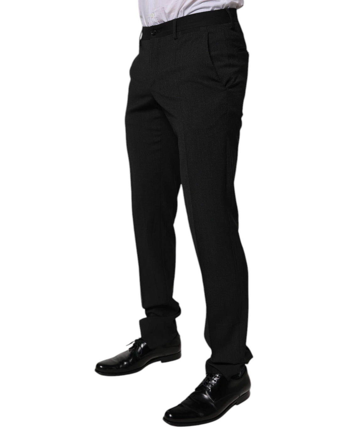 Dolce &amp; Gabbana Sample Sale Dolce &amp; Gabbana Black Polyester Tapered Formal Men Dress Pants - | Designer outlet