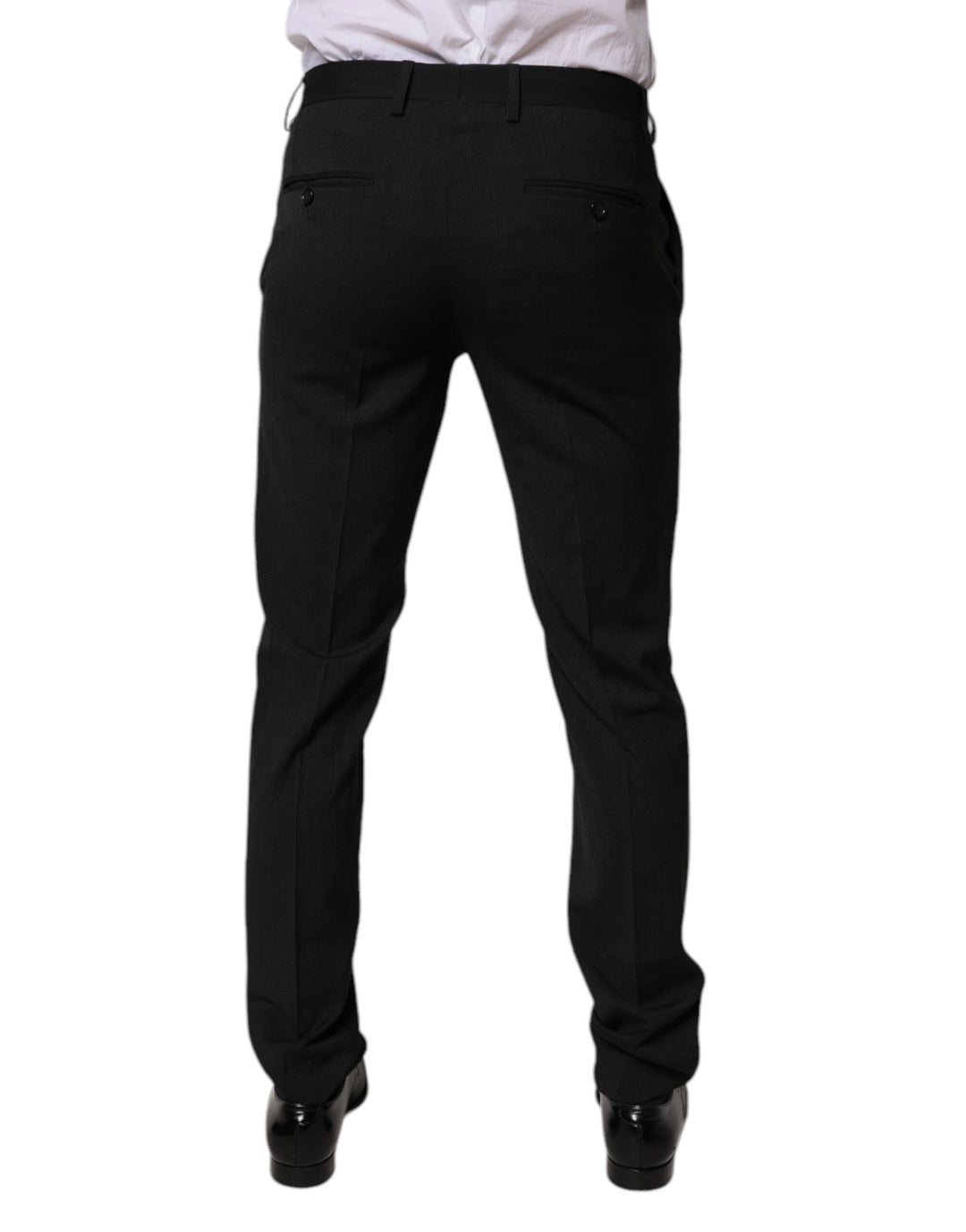 Dolce &amp; Gabbana Sample Sale Dolce &amp; Gabbana Black Polyester Tapered Formal Men Dress Pants - | Designer outlet