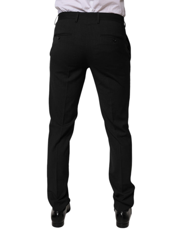 Dolce &amp; Gabbana Sample Sale Dolce &amp; Gabbana Black Polyester Tapered Formal Men Dress Pants - | Designer outlet