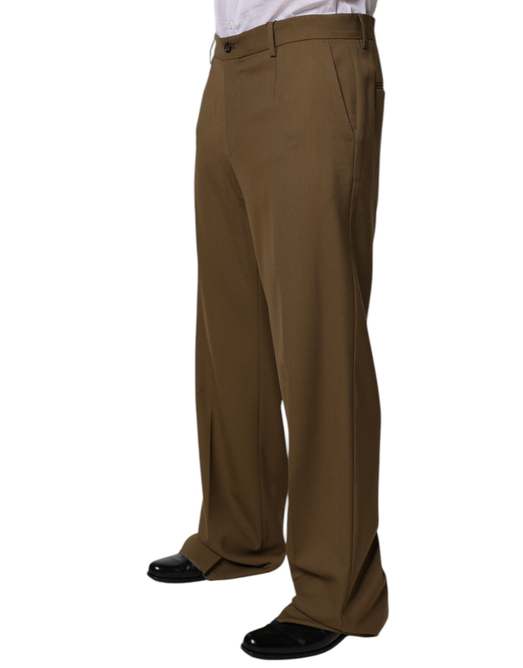Dolce &amp; Gabbana Sample Sale Dolce &amp; Gabbana Brown Wool Straight Formal Dress Pants - | Designer outlet