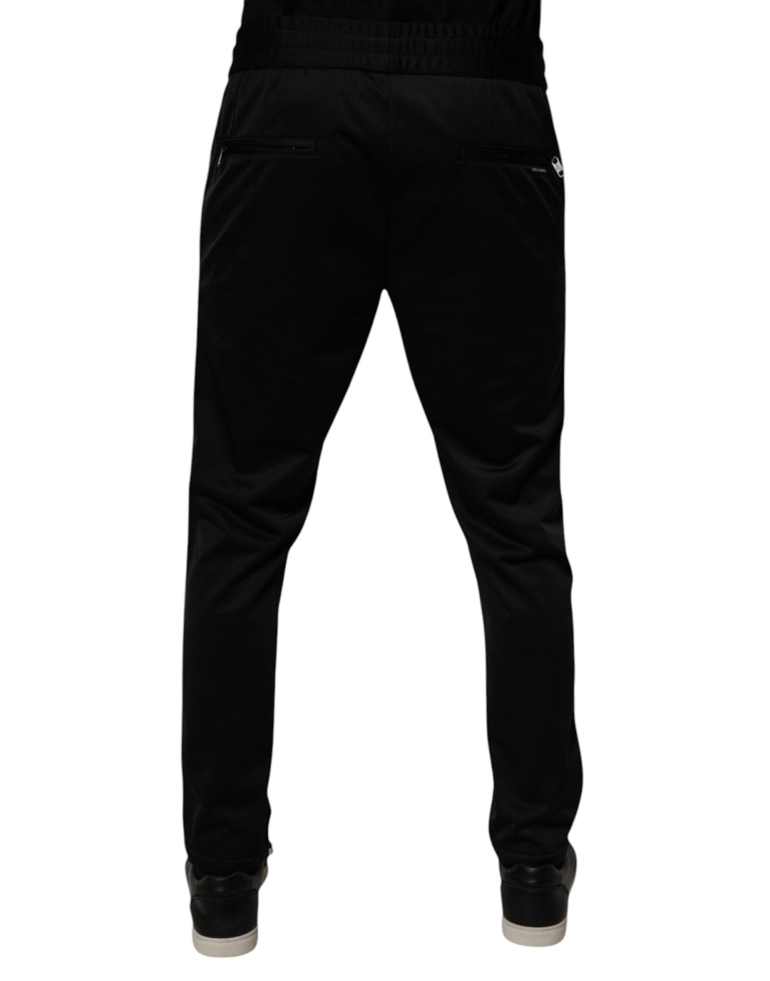 Dolce &amp; Gabbana Sample Sale Dolce &amp; Gabbana Black Polyester Men Jogger Sweatpants Pants - | Designer outlet