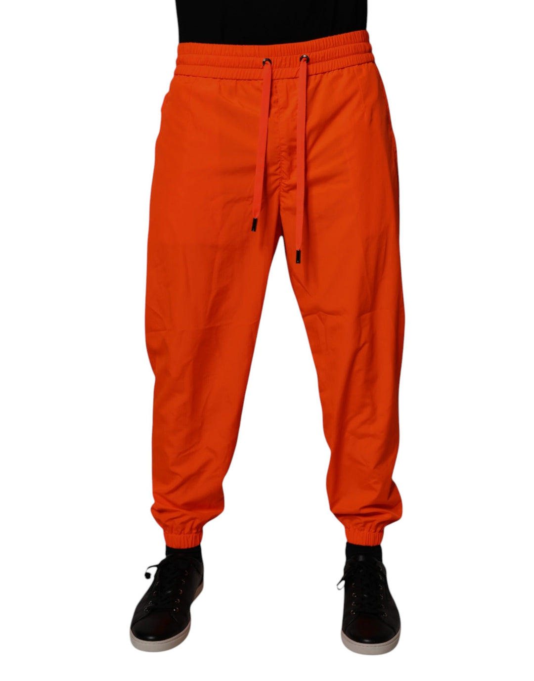 Dolce &amp; Gabbana Sample Sale Dolce &amp; Gabbana Orange Polyester Men Jogger Sweatpants Pants - | Designer outlet