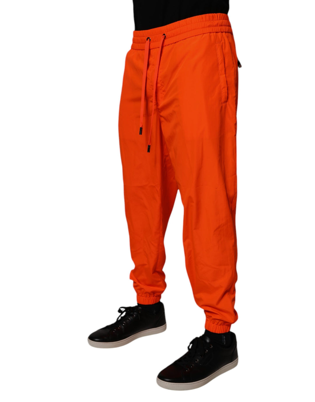 Dolce &amp; Gabbana Sample Sale Dolce &amp; Gabbana Orange Polyester Men Jogger Sweatpants Pants - | Designer outlet