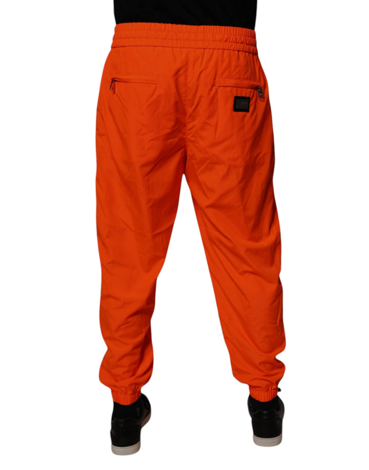 Dolce &amp; Gabbana Sample Sale Dolce &amp; Gabbana Orange Polyester Men Jogger Sweatpants Pants - | Designer outlet
